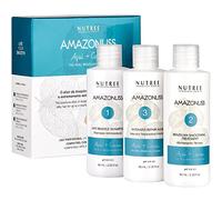 Keratin Smoothing Treatment Hair Straightening Nutree Professional - Natural Ingredients - Smooths, Strengthens, Softens, Moisturizers, Adds Shine, Reduces Frizz (Amazonliss 3 Steps Keratin 60 ml)