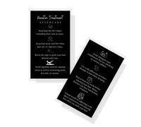 Keratin Treatment Aftercare Instruction Card | Physical Printed 2x3.5” inches Business Card Size | Black and White Design