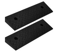 Kerb Ramp Rubber Black 50x17.5x5cm Non-Slip 2pc 10T Load Mountable Heavy-Duty HD