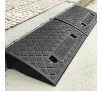 Kerb Ramps 9cm Height, 2PCS Curb Ramp for Cars, Heavy Duty Threshold Ramp for Wheelchairs, Curb Ram for Driveway, Mobility Scooter/Step,(50x27x9cm) X2