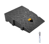 Kerb Ramps, Curb Ramp, Portable Lightweight Ramps Threshold Ramps, for Driveway, Sidewalk, Car, Scooter, Set of 1 with 1 Expansion Bolts (Black-10.6"x9.8"x2.76"-1pcs)