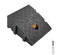 Kerb Ramps, Curb Ramp, Portable Lightweight Ramps Threshold Ramps, for Driveway, Sidewalk, Car, Scooter, Set of 1 with 1 Expansion Bolts (Black-10.6"x9.8"x5.1"-1pcs)