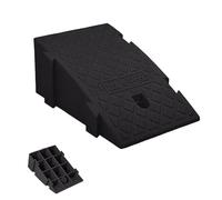 Kerb Ramps Lightweight Portable Curb Ramp Car Threshold Ramp Wheelchair Door Step Ramp for Driveway Sidewalk Motorcycle 1 Pack(Black,25x27x7cm)