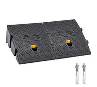 Kerb Ramps,Portable Lightweight Curb Ramp Driveway,Threshold Ramps,for Driveway,Sidewalk,Car,Scooter,Set of 2 with 2 Expansion Bolts. (13cm(H) x 2PCS)