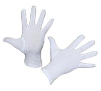 Kerbl 29727/6 Dermatex Cotton Gloves, Pack of 6, Bleached Men's (10), White
