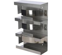 Kerbl 3-Way Wall Holder for Gloves Stainless Steel with Spring