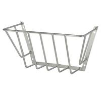 Kerbl 3230 Hay Rack Small Model Galvanised 56 x 29.5 x 23 cm | 56 x 29.5 x 23 cm, galvanised metal, a feeding place, bar spacing 80 mm and bar thickness 10 mm