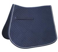 Kerbl 323810 Classic Saddle Pad - Silver/Navy