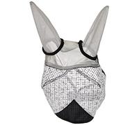Kerbl 324516 Fly Mask with Ears and UV Protection, White, Cob