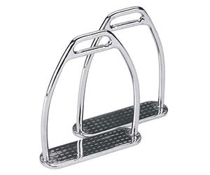 Kerbl 32634/1 High Grade Steel Stirrup - Silver, 12 cm