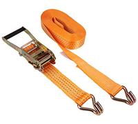 Kerbl 37144 Ratchet Lashing Strap 2 Parts 50 mm x 6 m Maximum Load 4,000 kg Orange