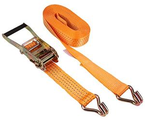 Kerbl 37144 Ratchet Lashing Strap 2 Parts 50 mm x 6 m Maximum Load 4,000 kg Orange