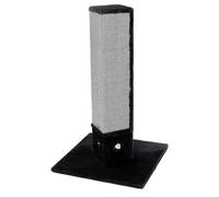 Kerbl 4-Corner Scratching Post with 3 Side Sisal Mat, Black