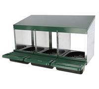 Kerbl 73143 Laying Nest for Chickens with Inclined Base with Ventilation Holes Easy Cleaning 3 Compartments L x W x H 79 x 52 x 43.5 cm Legkammer)