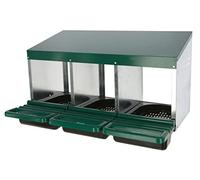Kerbl 73143 Laying Nest for Chickens with Inclined Base with Ventilation Holes Easy Cleaning 3 Compartments L x W x H 79 x 52 x 43.5 cm Legkammer)