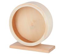Kerbl 81787 wooden hamster wheel with closed cork running surface for secure grip, diameter 22 cm