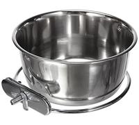 Kerbl 82782 Stainless Steel Bowl 600 ml, 12 cm Screw Mounting For Rodents