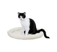 Kerbl Cat Cushion with Mop Fabric, 40 x 40 x 4 cm, Beige/Green