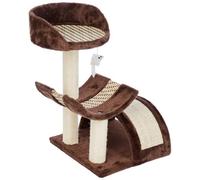 Kerbl Cat Tree Safari, 38 x 38 x 60 cm, Dark Brown