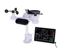 Kerbl Digital Weather Station 7-in-1 WiFi with Radio Station, White