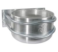 Kerbl Feed Trough Aluminium, Round, 44X38X23 Cm, Straight Mounting