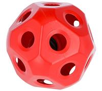 Kerbl Feeding Ball for Horses, Playful Activity, Simplified Hay Feeding for Horses, Up to 3 kg Hay, Diameter 40 cm, 19 x Feeding Opening Diameter 6 cm, Red