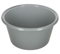 Kerbl Feeding Bowl, Grey, Diameter 31.5 cm x 16.7 cm, 8 Litres, Plastic, Horses, Calves, Impact Resistant, Temperature Resistant