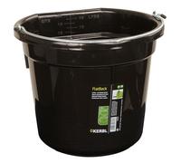 Kerbl FlatBack 323493 Feeding and Water Buckets 20 l Black
