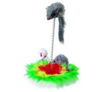 Kerbl Fur Mouse on a Spring, 17 cm