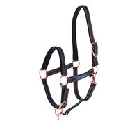 Kerbl GoLeyGo 2.0 Halter for Horses for Click Magnetic Closure incl Adapter Pin, Blue/Caramel, Single Item