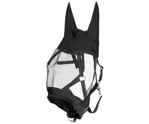 Kerbl Headcollar with Integrated Fly Protection Mask Pony (Insect Mask in Black, 31 x 22 x 7.5 cm Fly Cover Made of Lycra Material) 3228236