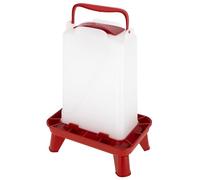 Kerbl Hobbyfarming Automatic Feeder with Feet, 5.5 L, Red/White, 19.5 x 28.5 x 39.5 cm, Poultry Machine, Feeder, Plastic, Poultry