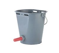 Kerbl Kalber Drinking Bucket with Suction Valve (Drinking Bucket for Cattle, Complete with Super Suction and Screw Valve, Capacity 8 litres) 144