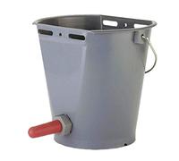 Kerbl Kalber Drinking Bucket with Suction Valve (Drinking Bucket for Cattle, Complete with Super Suction and Screw Valve, Capacity 8 litres) 144