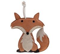 Kerbl KniStar Fox Horse Toy (Boredom Occupancy, with Coconut Fibre Filling & Crackling Bottle, Sturdy Suede, Flat Design with Ropes, Hanging) 3230299