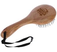 Kerbl MagicBrush Mane and Tail Brush - High-Quality Natural Wood Brush for Horses Ergonomic Handle, Elastic Bristles & Gentle Scalp Massage | Ideal for Mane & Tail Care
