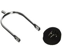 Kerbl Men's Straight Spurs With Straps - Metallic, 30 Mm