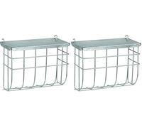 Kerbl Metal Hayrack with Cover, 25 x 17 cm (Pack of 2)