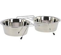 Kerbl Metal Twin Feeder includes 2 Bowls, 900 ml