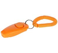 Kerbl Pet Clicker and Whistle 2-in-1, Orange, 8 cm