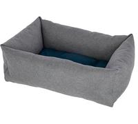 Kerbl Pet Ely Cuddly Bed, Grey/Petrol, 70 x 85 cm
