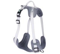 Kerbl Pet Fitty Dog Harness, Sporty Y Harness, Padded Lining, Continuously Adjustable, Durable Nylon, Lightweight, Clip Closure, 25 mm x 50-85 cm, Grey
