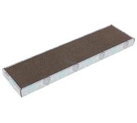 Kerbl Pet Flat Cat Scratching Board, Made Of Recycled Corrugated Cardboard, With Decorative Floral Pattern, Including Catnip Bag, Scratching Care, Colorful, 46X12X3Cm