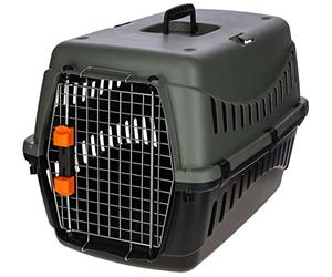 Kerbl Pet IATA 3 Cat, Dog Transport Box 60x40x38.5cm Grey-Green Modern Outdoor Air Travel