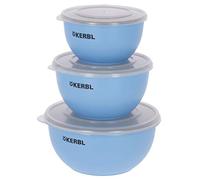 Kerbl Pet Maxi-Pet 80528 Stainless Steel Bowl Set with Lid 550 ml / 900 ml / 1200 ml Blue