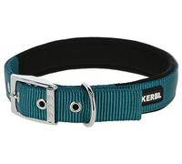 Kerbl Pet Miami Plus Nylon Dog Collar Petrol, 45-53 cm/30 mm
