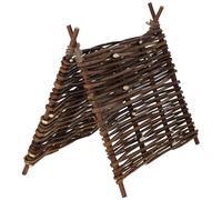 Kerbl Pet Nature Teepee Tent for Rabbits and Rodents, Natural Raw Materials, Retreat, Sun Protection, Indoor and Outdoor Use, Natural, 37 x 27 cm