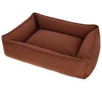 Kerbl Pet Oliver Cuddly Bed for Dogs, Robust Fabric, Washable Cover, Non-Slip Underside, Modern Dog Bed, Brown, 110 x 85 x 26 cm