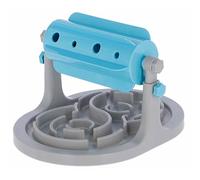 Kerbl Pet Snack Roll Anti-Gobble grey/blue, 27 x 32 x 20-26 cm