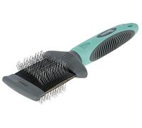Kerbl Pet Soft Plucking Double Brush, with Flexible Head, 19 x 7 cm